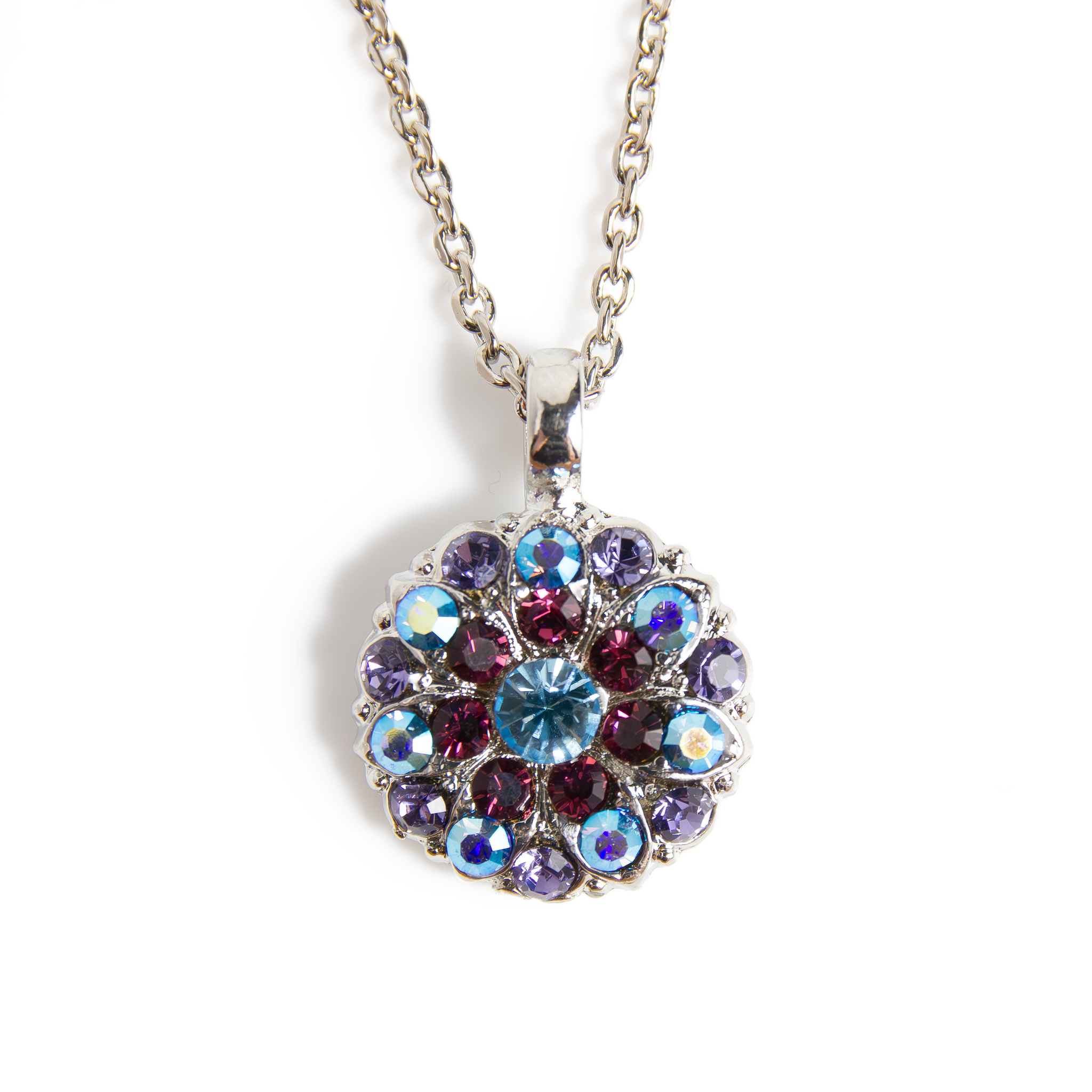 Guardian Angel Pendant in "Smashing Purple" - Rhodium