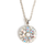Guardian Angel Pendant "Pearl Aurora Borealis"- Rhodium
