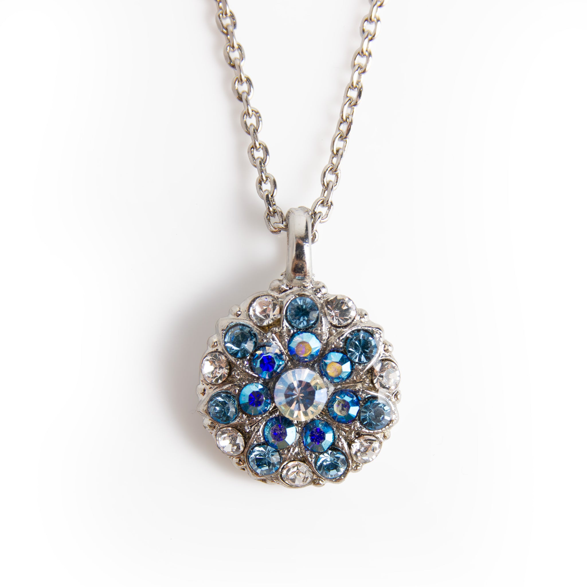 Guardian Angel Pendant in "Italian Ice" - Rhodium