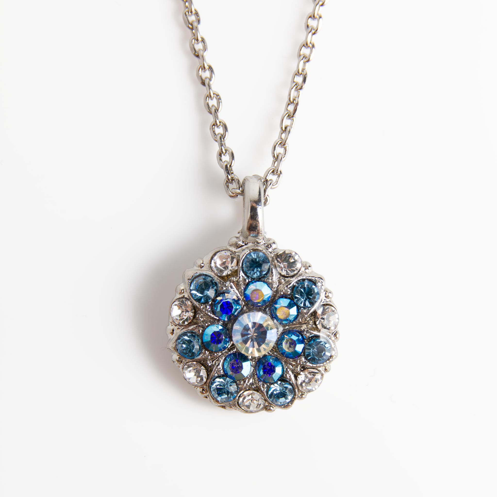 Guardian Angel Pendant in "Italian Ice" - Rhodium