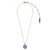 Guardian Angel Pendant in "Lavender Fields" - Rhodium