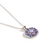 Guardian Angel Pendant in "Lavender Fields" - Rhodium