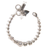 Graduated Halo Bracelet in "Clear" - Rhodium