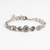 Graduated Halo Bracelet in "Clear" - Rhodium