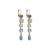 Petite Dangle Cosmos Leverback Earring in "Vineyard Veranda" - Yellow Gold