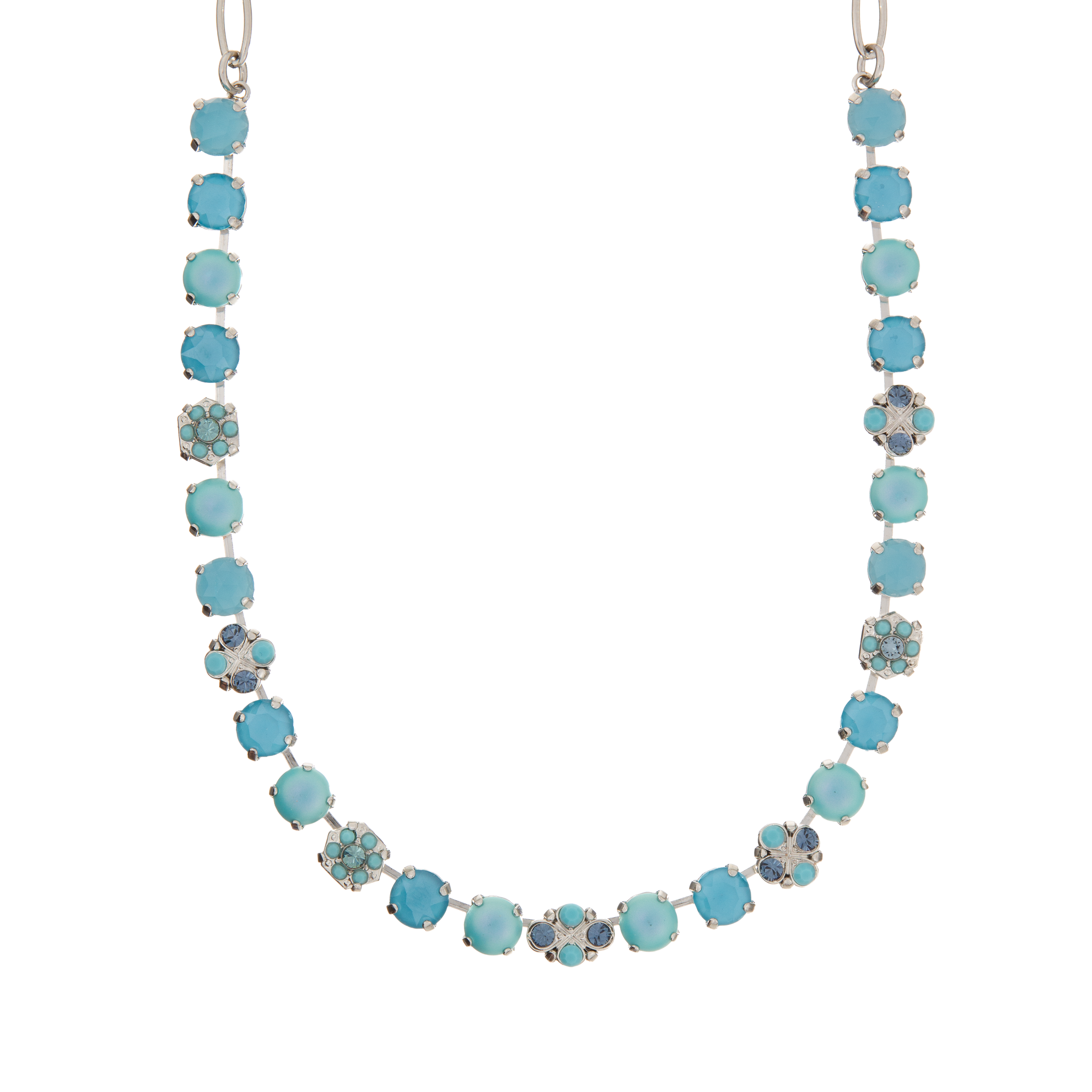 Medium Cluster Necklace in "Crystal Blue" *Custom*