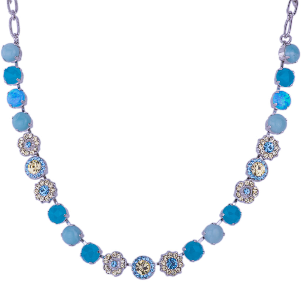Large Elemental Necklace in "Aqua Vista" *Custom*