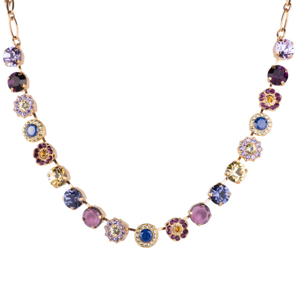 Large Rosette Necklace in "Sunrise" - Yellow Gold