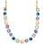 Large Rosette Rivoli Necklace in "Bay Blue" *Custom*