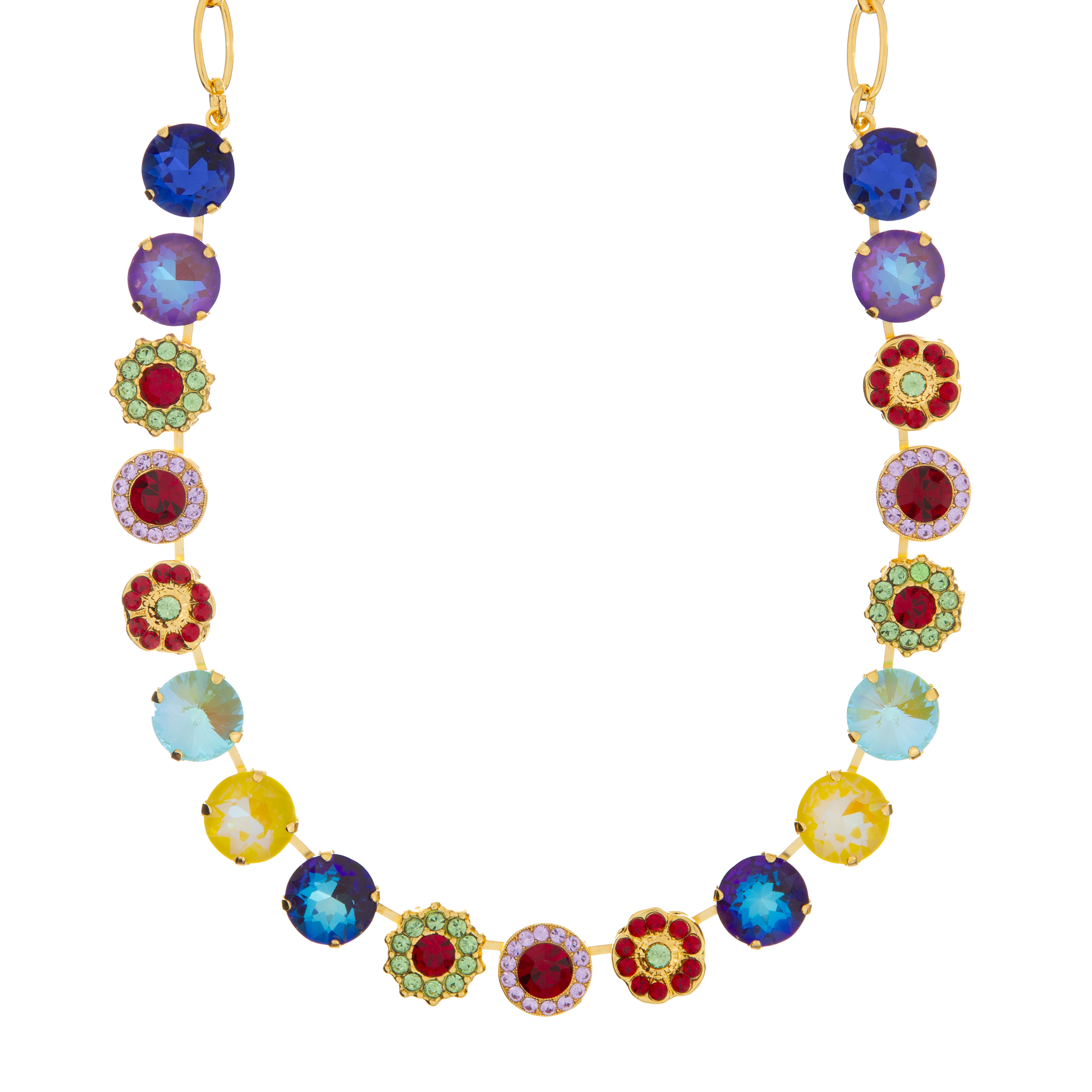 Large Rosette Rivoli Necklace in "Polka-Dot Bikini" *Custom*