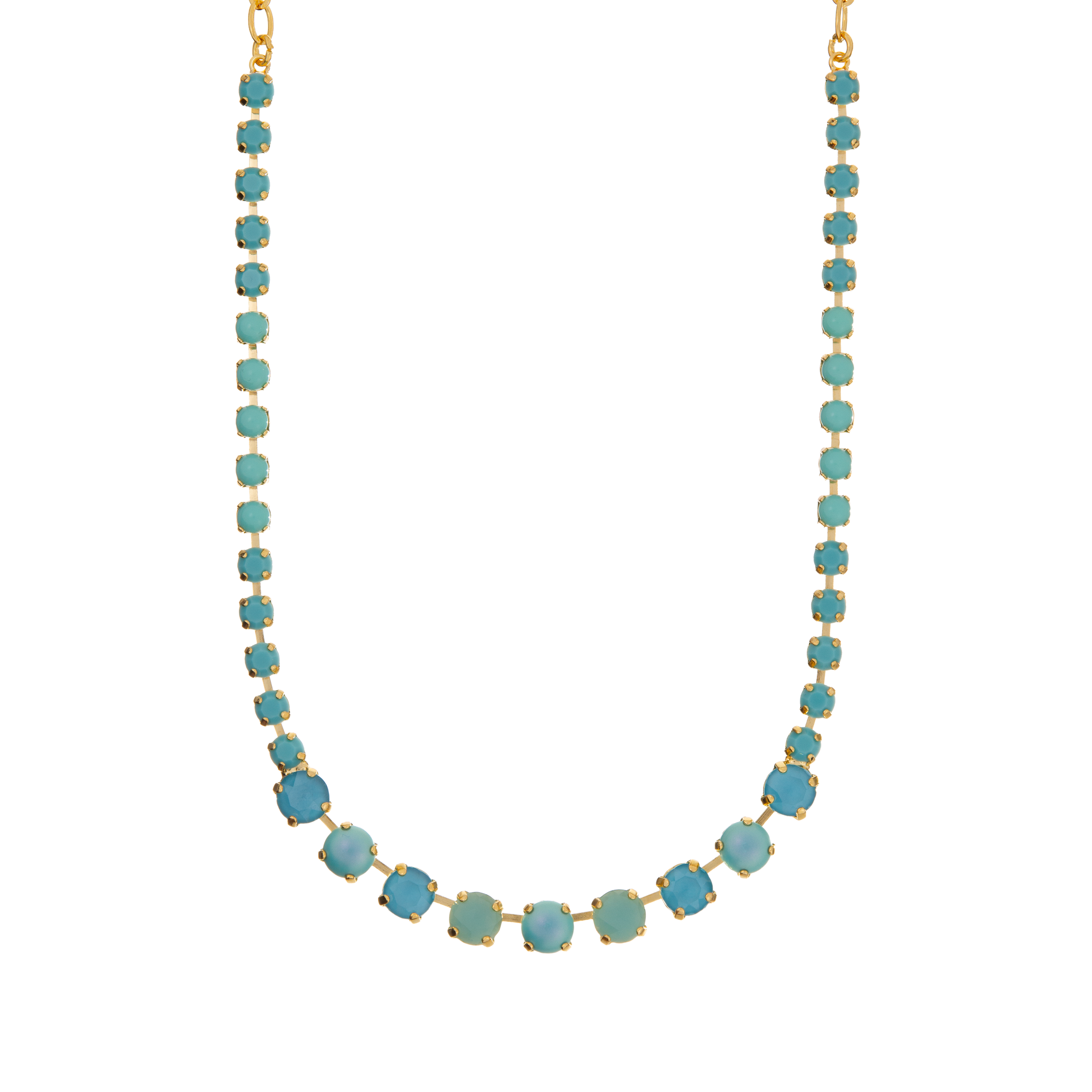 Graduated Everyday Necklace in "Crystal Blue" *Custom*