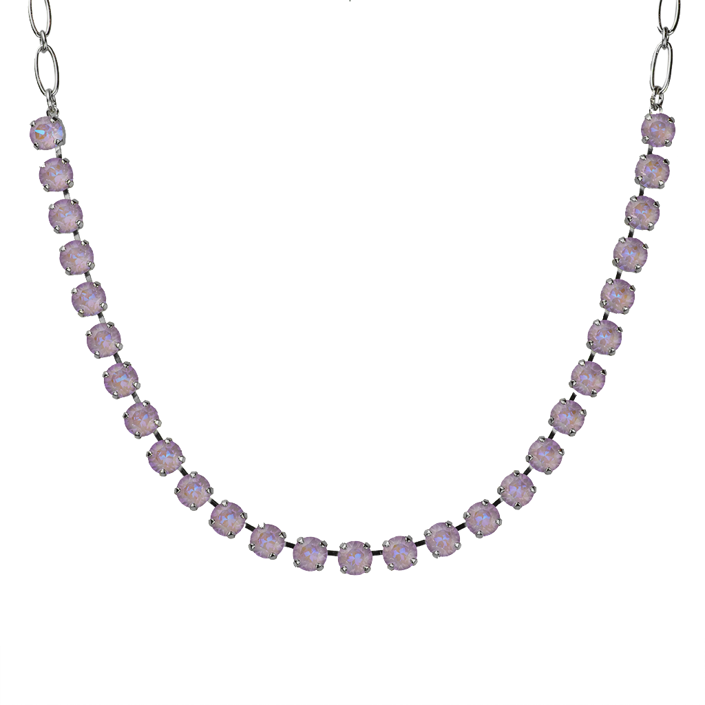 Medium Everyday Necklace Sun-Kissed "Lavender" - Rhodium