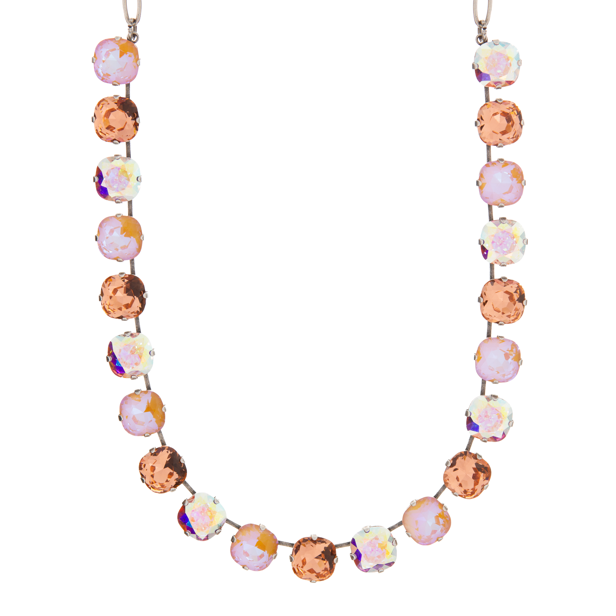 Large Cushion Cut Necklace in "Sunset Drive-In" *Custom*