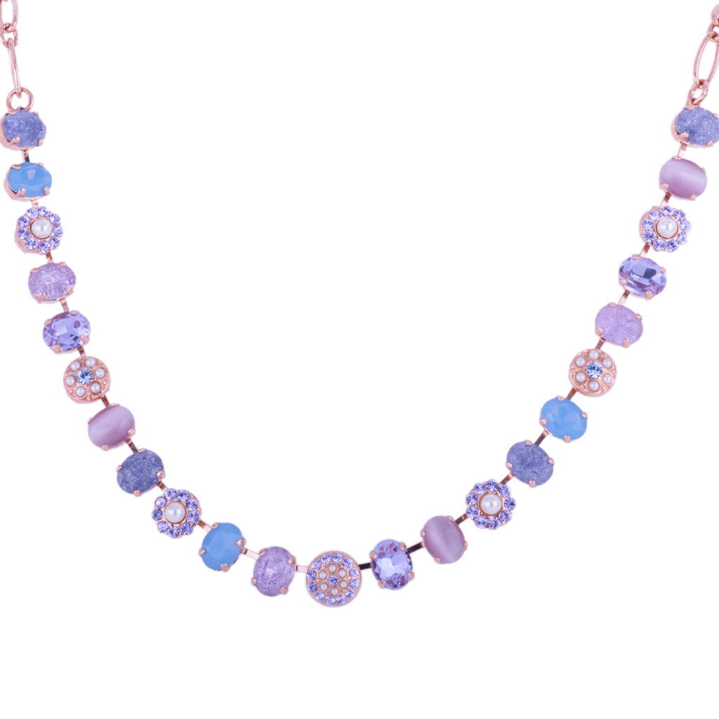 Medium Oval Elemental Necklace in "Blue Skies" *Custom*