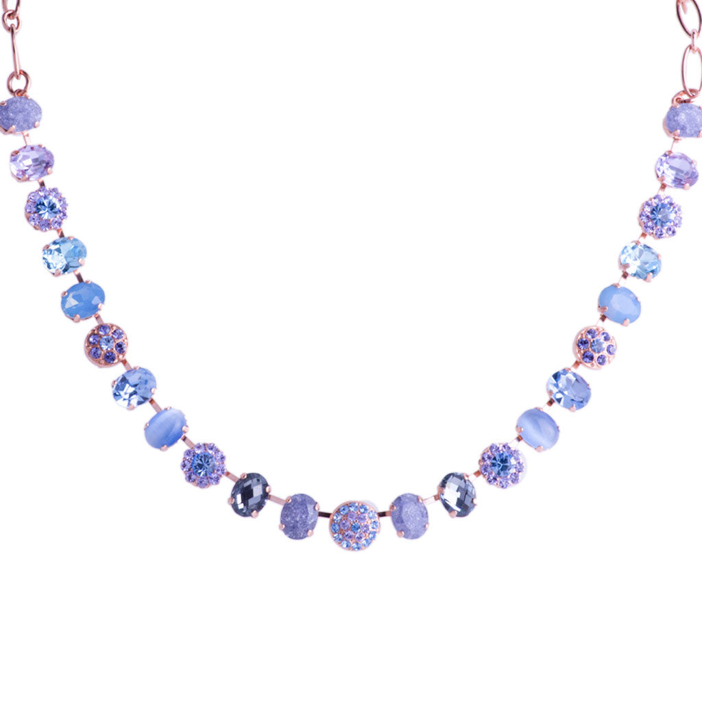 Medium Oval Elemental Necklace in "Lavender Fields" *Custom*