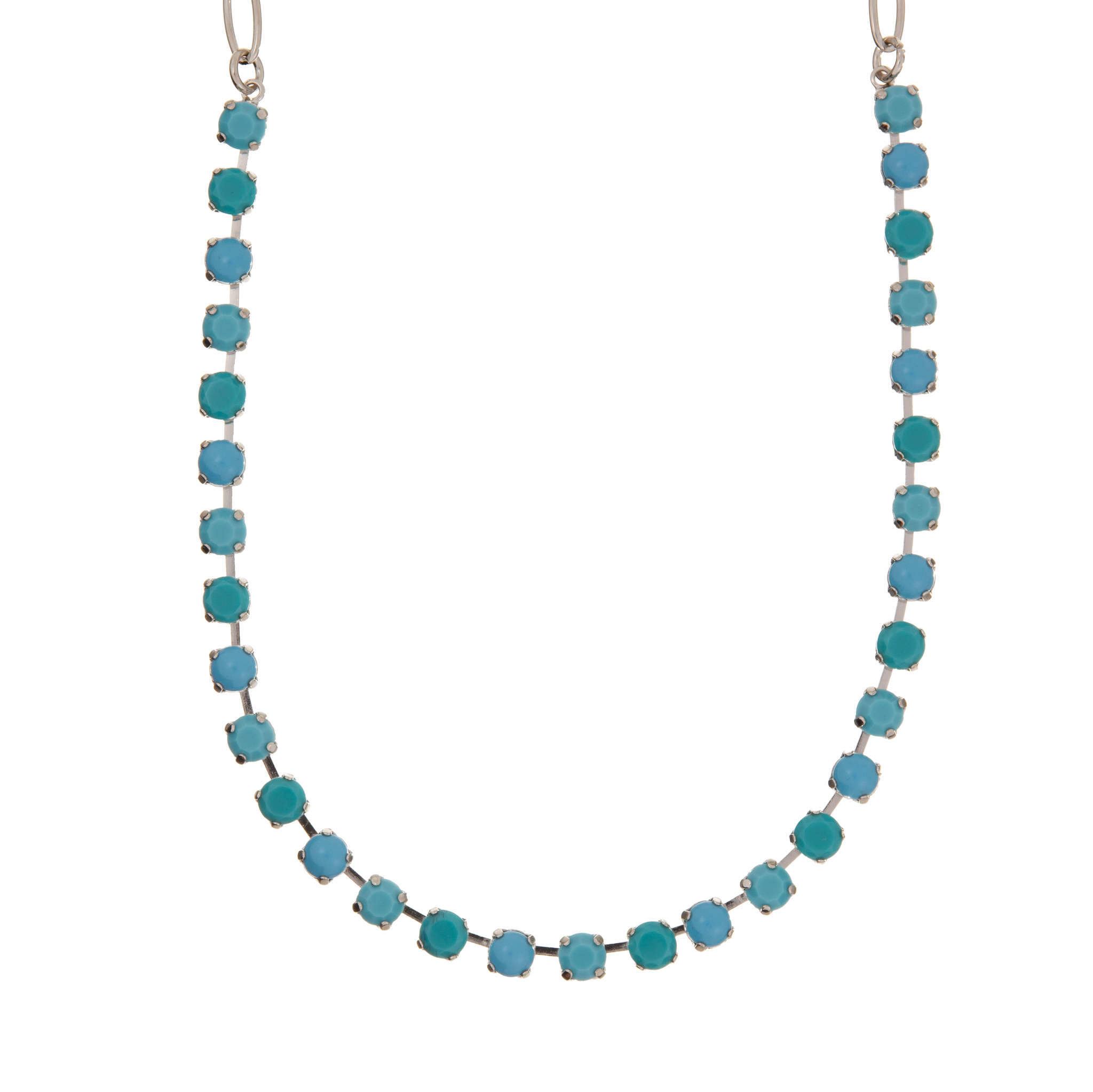 Small Everyday Necklace in "Crystal Blue" *Custom*