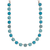 Large Round Necklace in "Crystal Blue" *Custom*