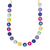 Large Round Rivoli Necklace in "Polka-Dot Bikini" *Custom*
