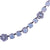 Petite Flower Cluster Necklace in "White Opal"- Rhodium