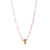 Long Oval Single Pendant in "Astral Pink" - Rose Gold