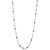Petite Beaded Chain Necklace - Grey