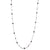 Petite Beaded Chain Necklace - Rhodium