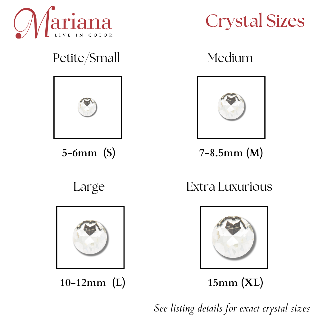 Medium Everyday Post Earrings in "Capri Blue" Rhodium Mariana USA