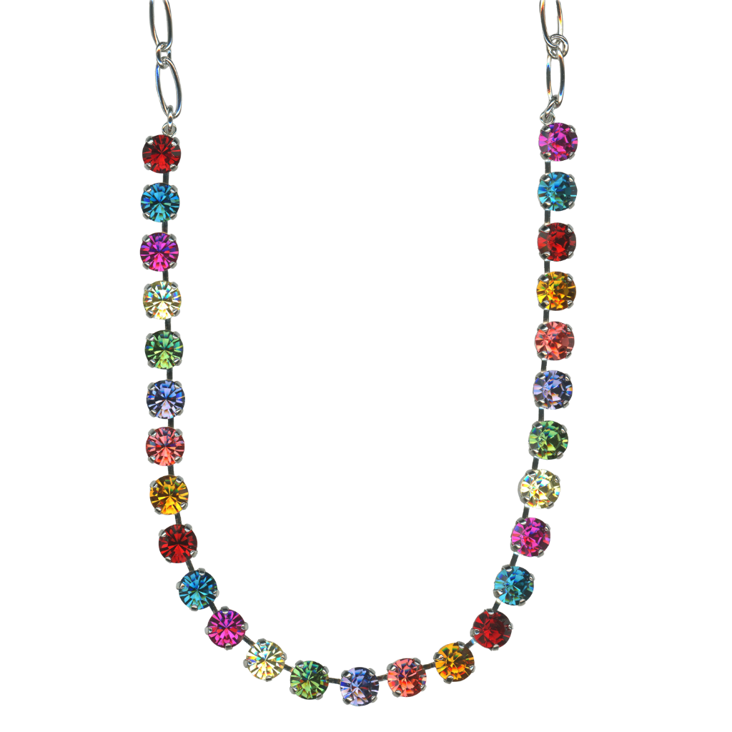 Medium Everyday Necklace in "Festival" - Rhodium