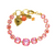 Cushion Cut and Round Bracelet in Sun-Kissed "Sunset" *Custom*