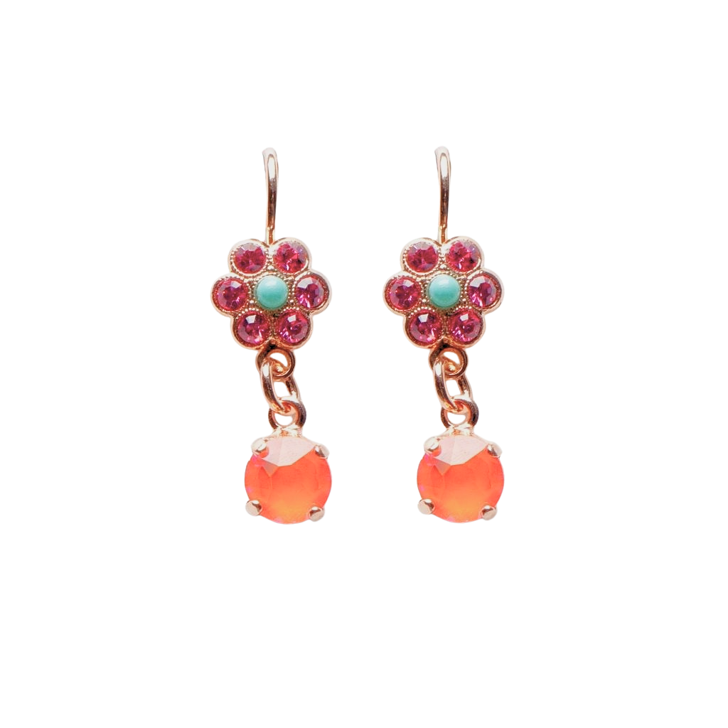Medium Floret Dangle Earrings in "Coral Cove" *Custom*