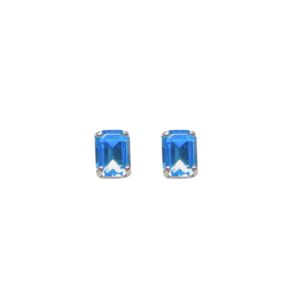 Petite Emerald Earrings in "Aquamarine" *Custom*