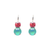 Medium Classic Two-Stone Earrings in "Coral Cove" *Custom*