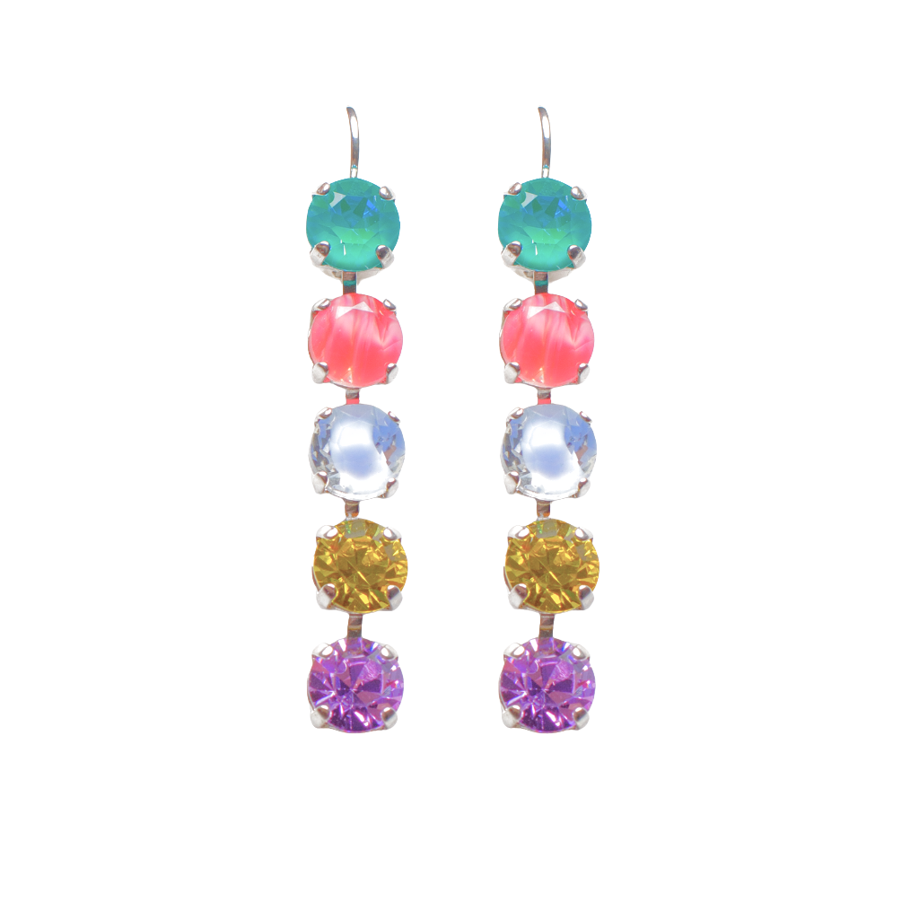 Medium Five Stone Earrings in "Saltwater Taffy" *Custom*