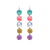 Medium Five Stone Earrings in "Saltwater Taffy" *Custom*