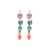 Flower and Briolette Earring in "Coral Cove" *Custom*