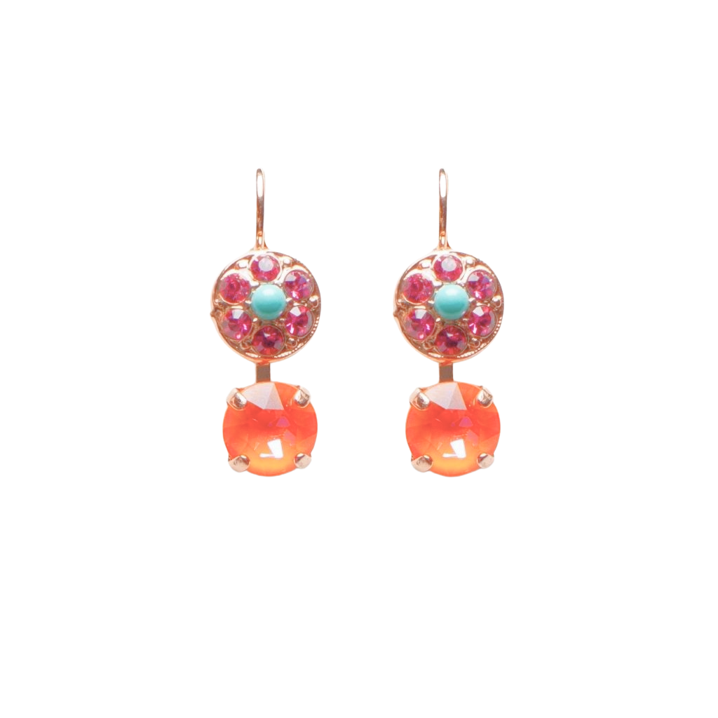 Medium Drop Earrings in "Coral Cove" *Custom*