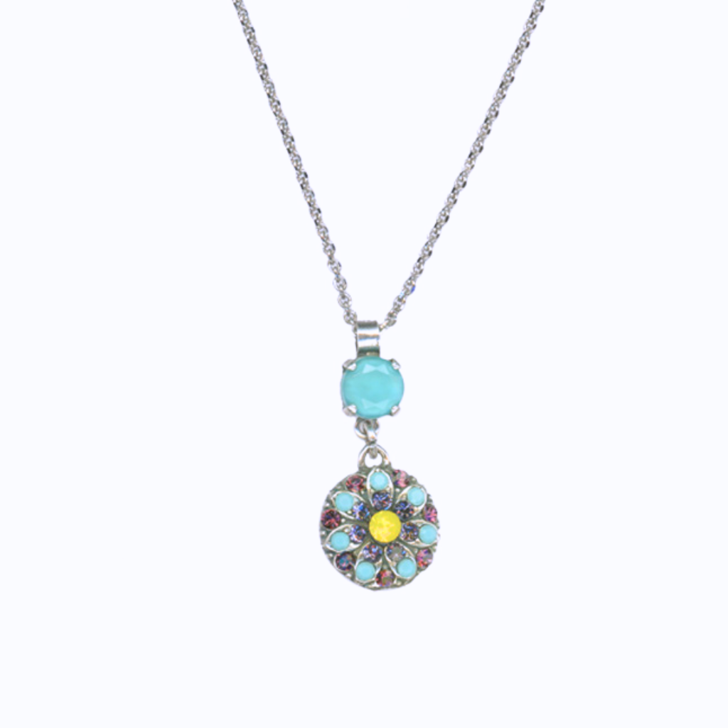 Guardian Angel Drop Pendant in "Vineyard Veranda" *Custom*
