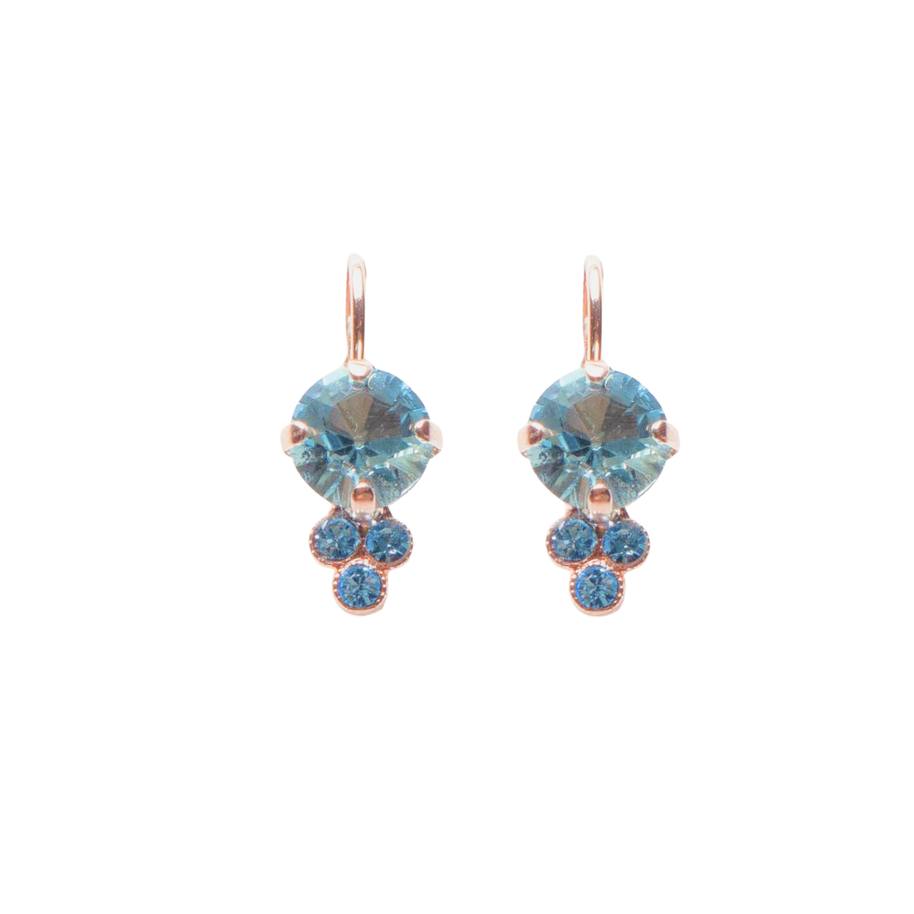Medium Trio Cluster Earrings in "Bay Blue" *Custom*