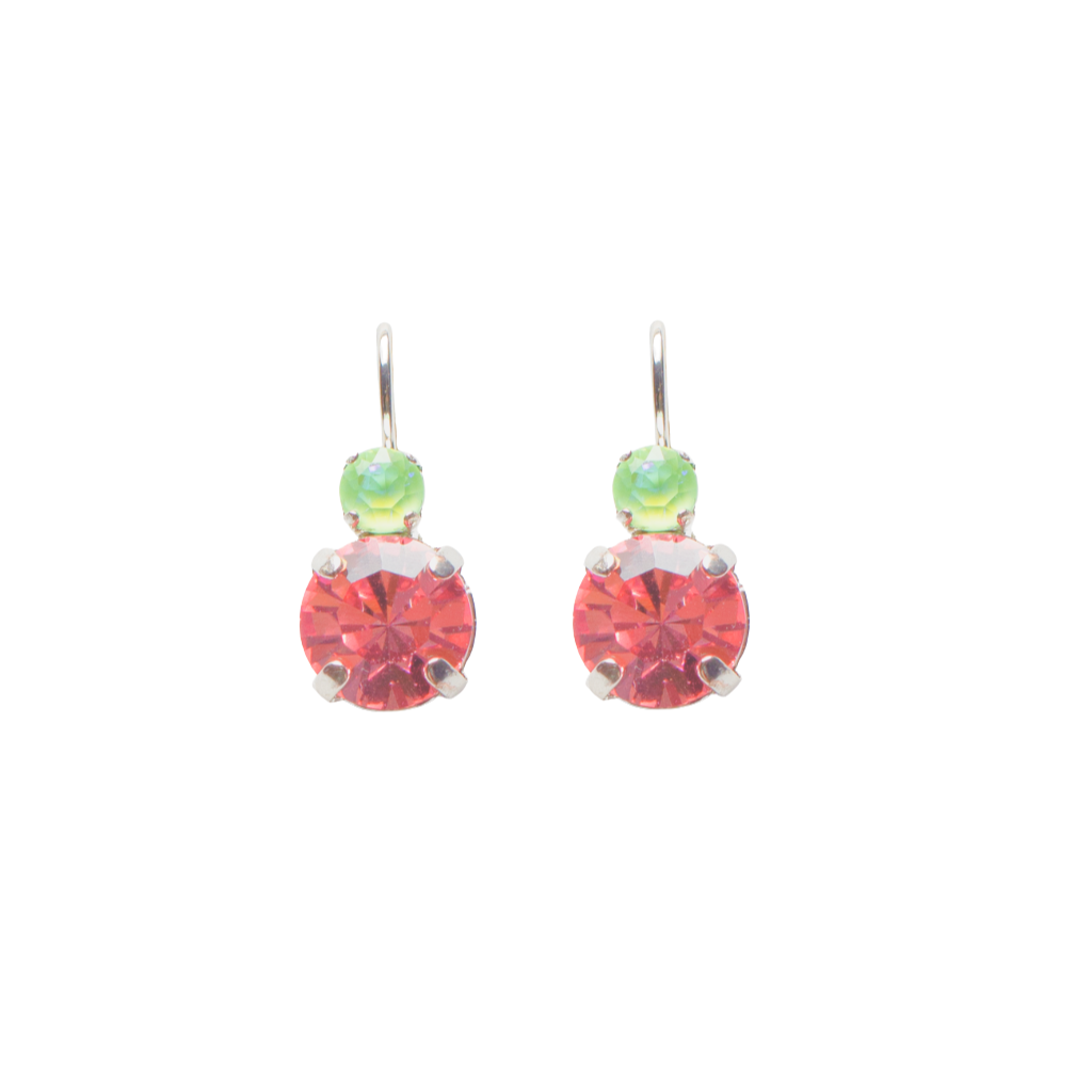 Large Double Stone Earrings in "Parasol" *Custom*