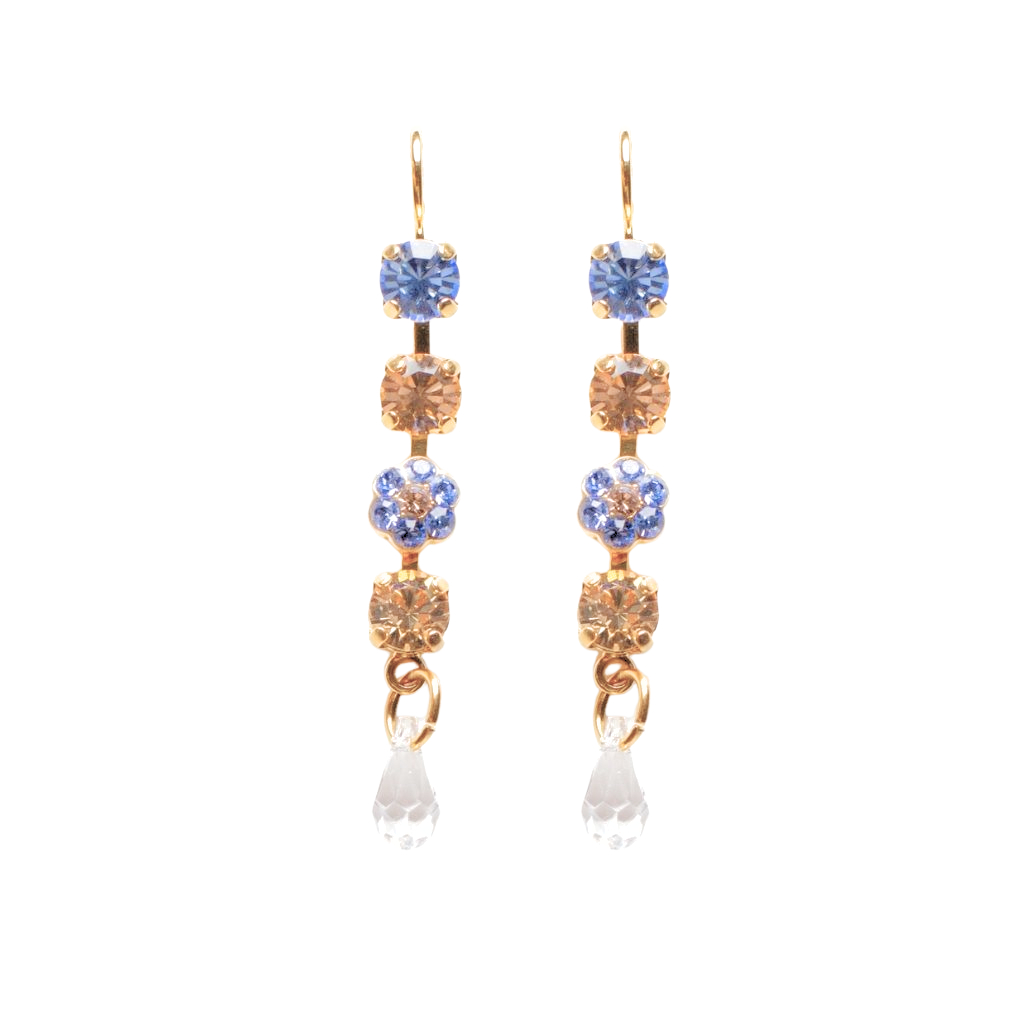 Small Daisy Dangle Earrings in "Sand Bar" *Custom*