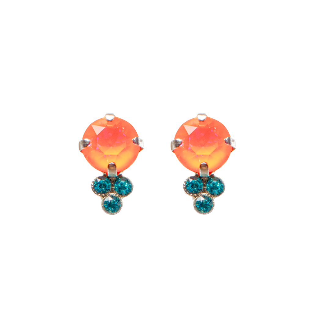 Medium Trio Cluster Earrings in "Coral Cove" *Custom*