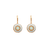 Small Pavé Earrings in "Seaglass" *Custom*