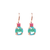 Small Double Stone Earrings in "Coral Cove" *Custom*
