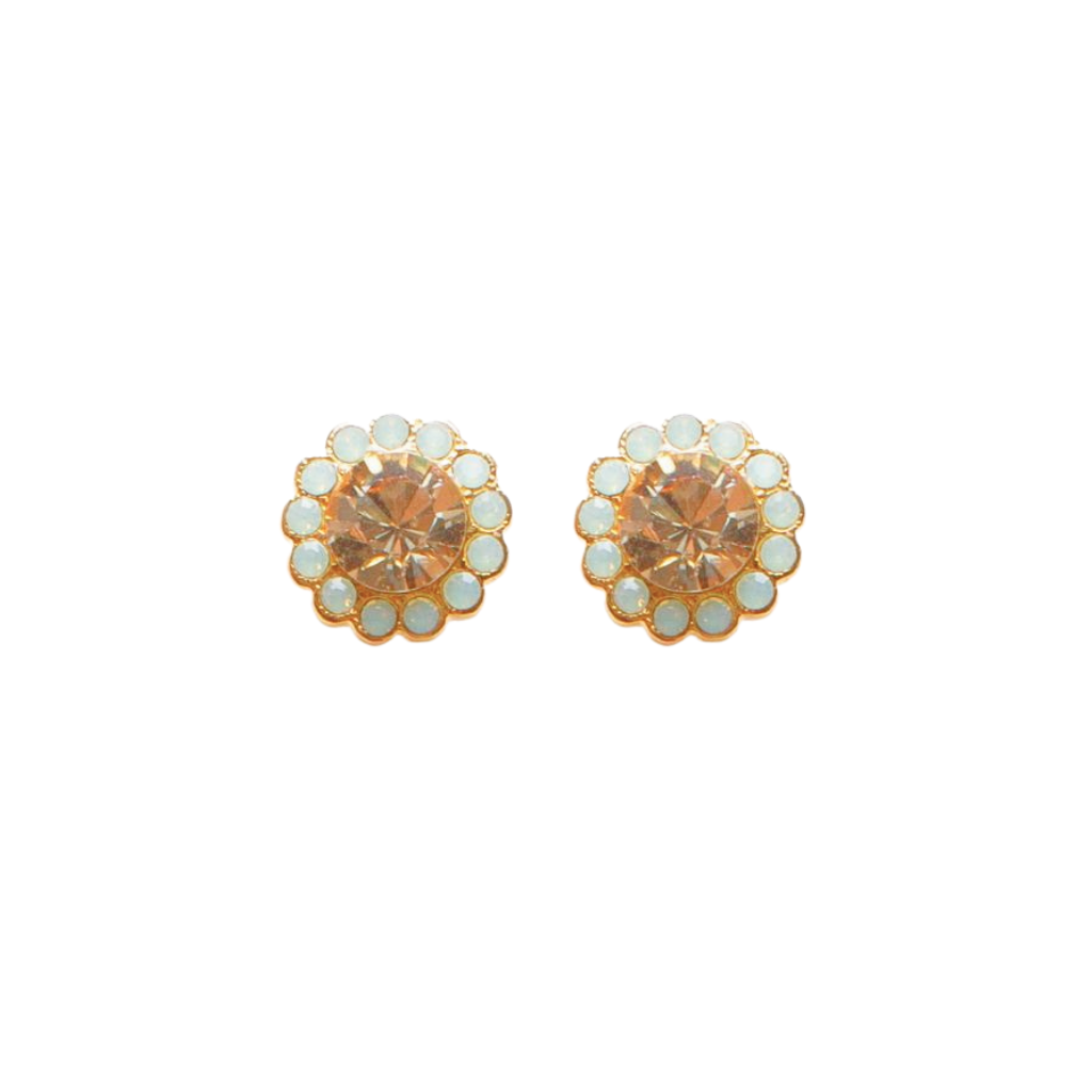 Medium Rosette Earrings in "Seaglass" *Custom*