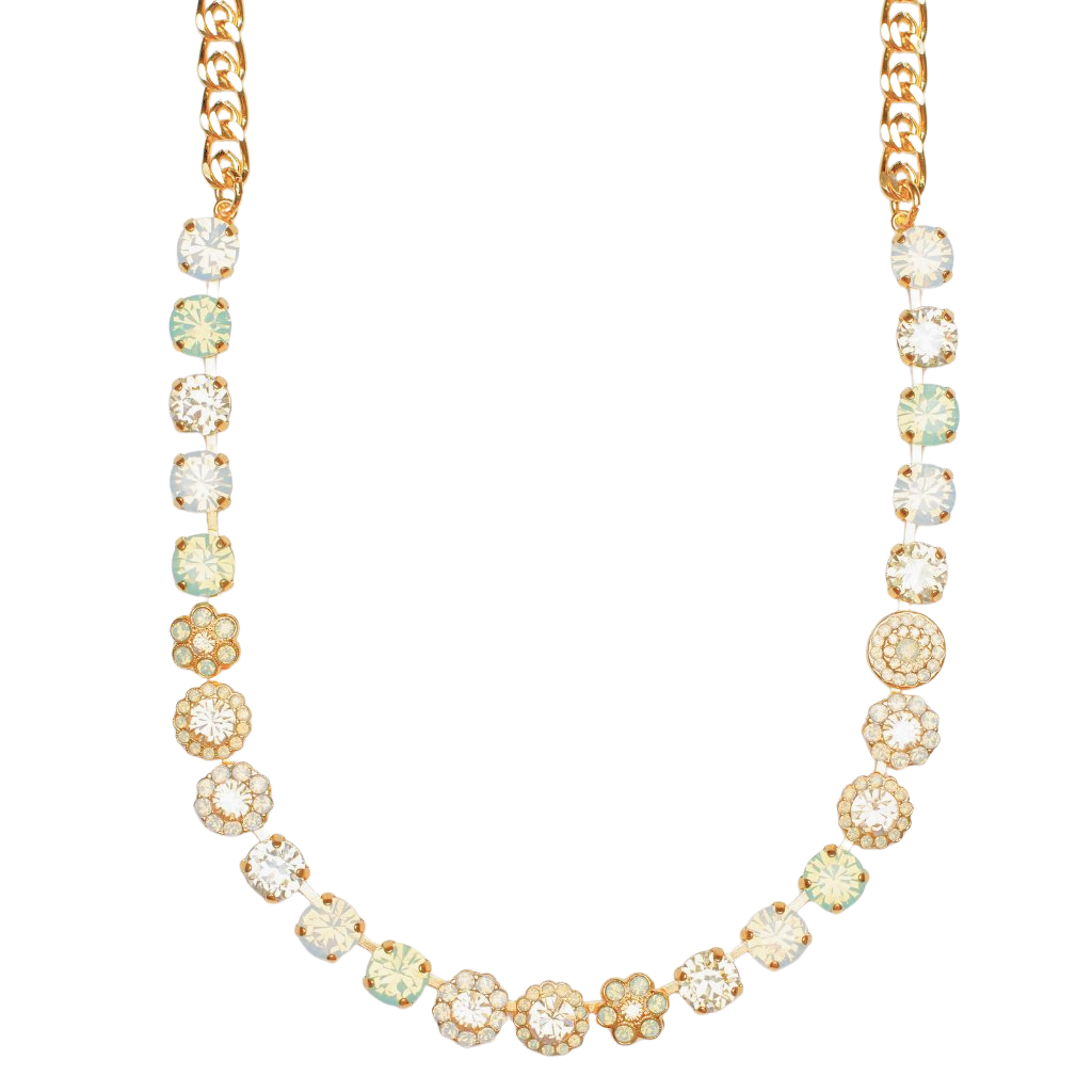 Medium Rosette Necklace in "Seaglass" *Custom*