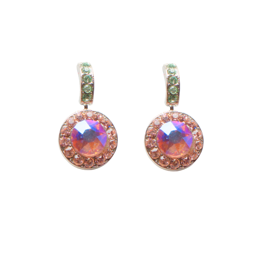 Large Embellished Halo Earrings in "Parasol" *Custom*