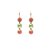 Petite Three Stone Earrings in "Parasol" *Custom*