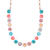 Large Rosette Rivoli Necklace in "Coral Cove" *Custom*