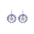 Extra Luxurious Dahlia Leverback Earrings in "Bay Blue" *Custom*