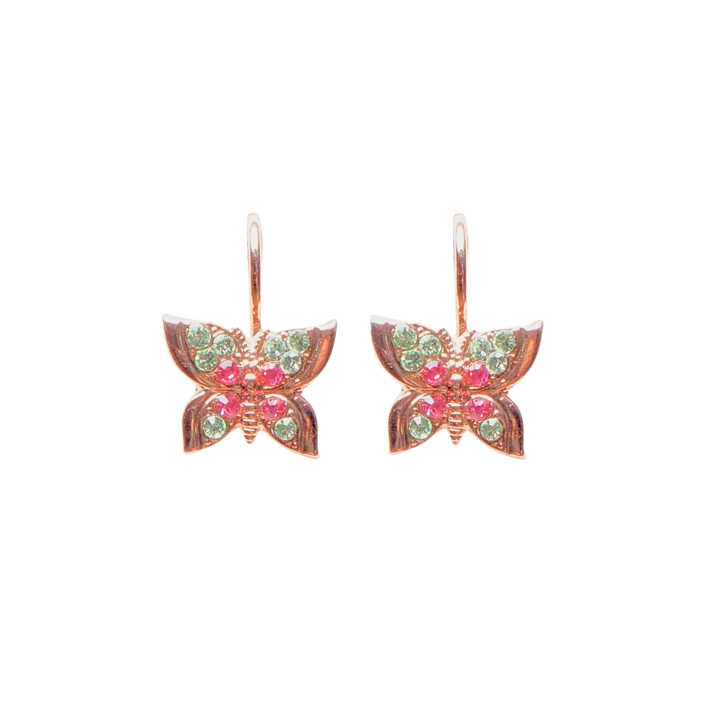 Butterfly Leverback Earrings in "Coral Cove" *Custom*